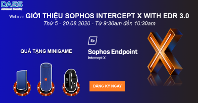 Webinar: Giới thiệu Sophos Intercept X with EDR 3.0